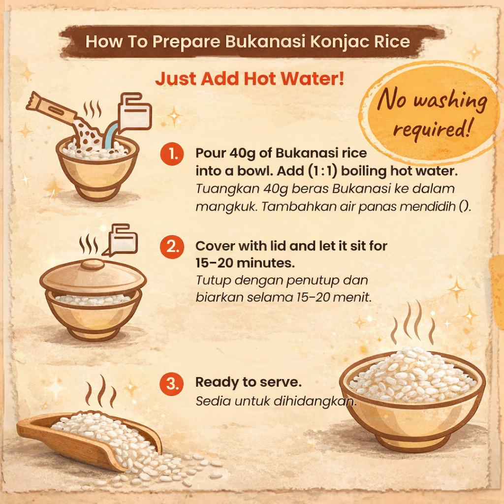 Bukanasi Dried Konjac Rice