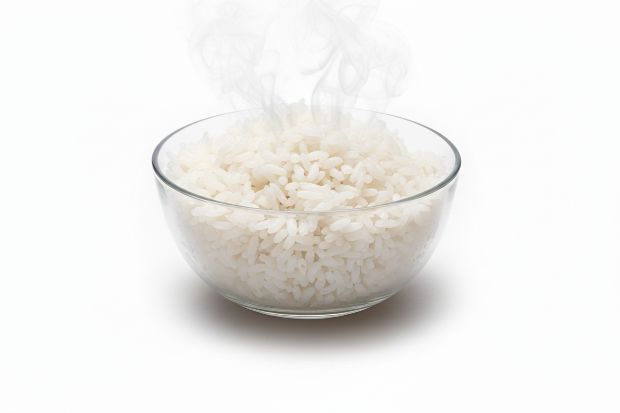 change the rice to cooked steamy rice while remaining all else the same